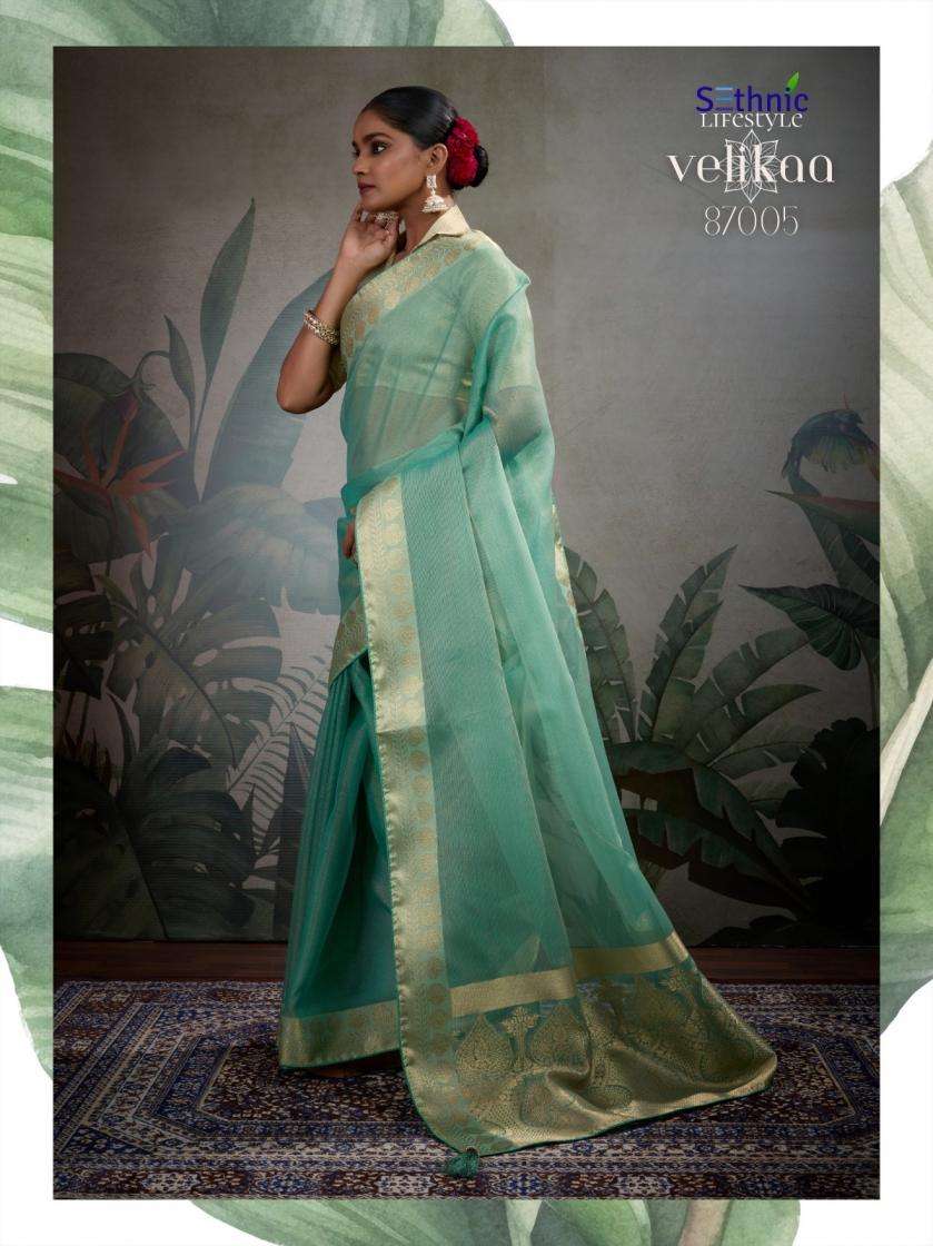 SETHNIC LIFESTYLE VELIKAA TISSUE BASE ETHNIC STYLE SAREE 