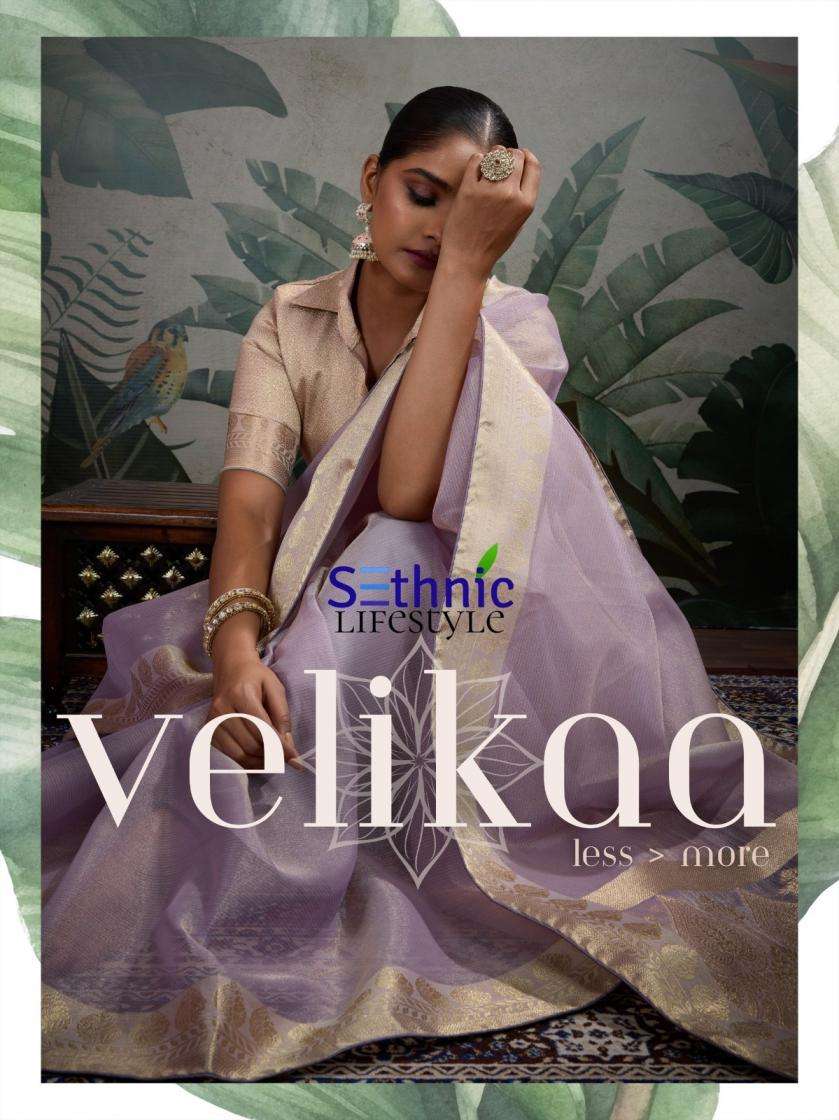 SETHNIC LIFESTYLE VELIKAA TISSUE BASE ETHNIC STYLE SAREE 