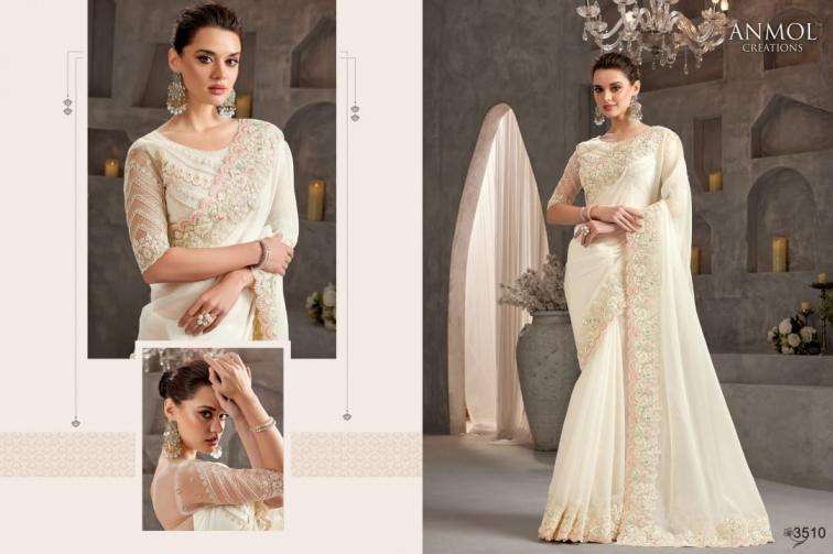 ANMOL CREATION SHADES VOL 9 WEDDING SPECIAL HEAVY LOOK SAREE 