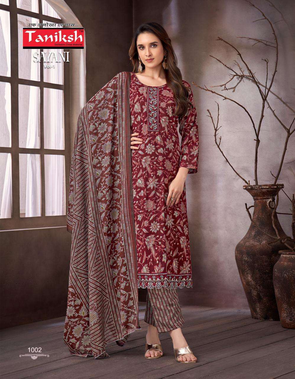 TANIKSH SHITAL VOL 4 FANCY PRINTED READYMADE COTTON SUIT SUPPLIER SHOP