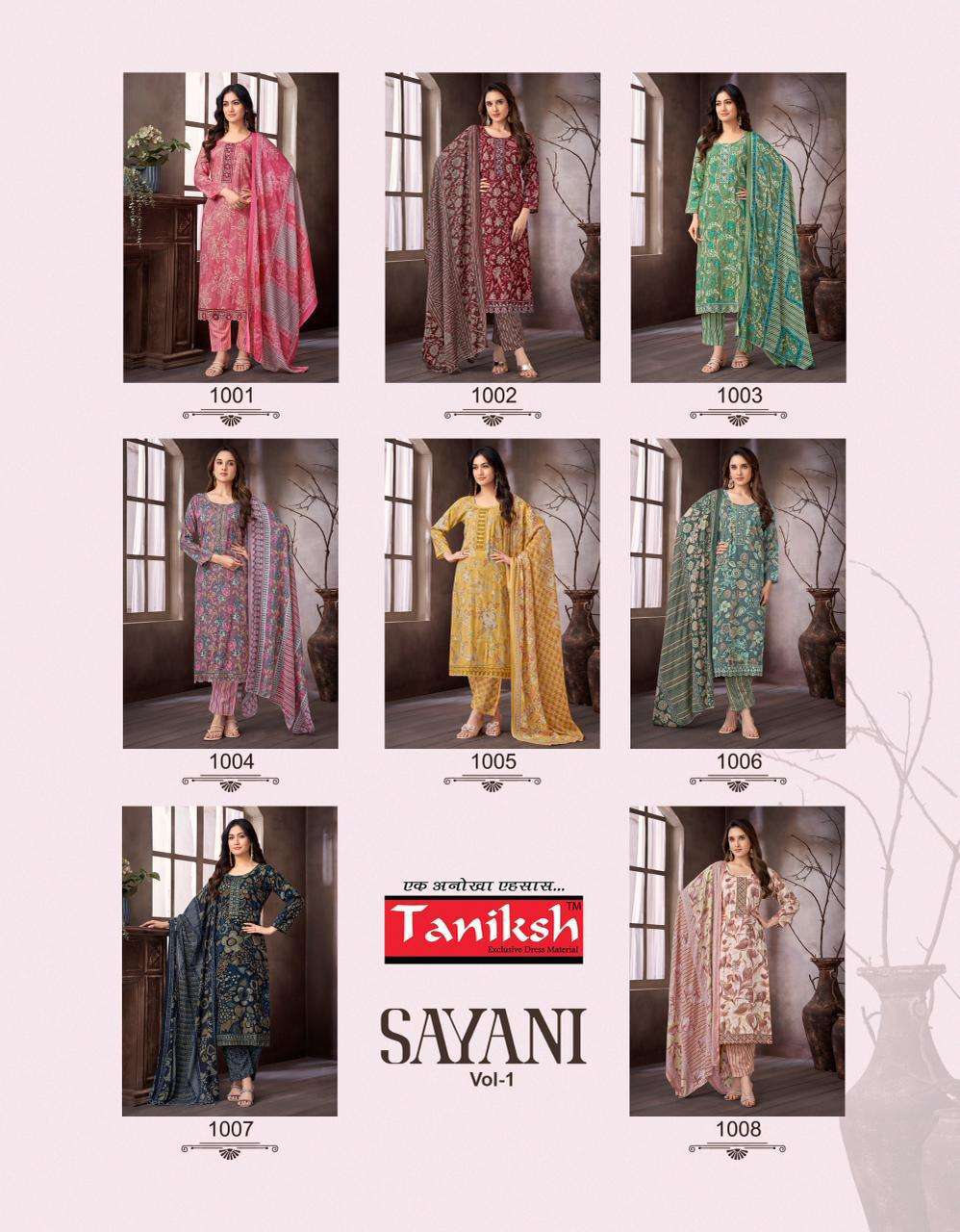 TANIKSH SAYANI VOL 1 DESIGNER READYMADE 3 PIECE LADIES DEALER