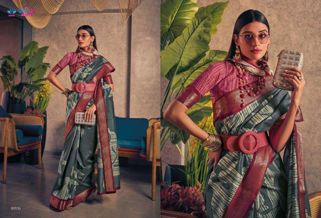 VIPUL VENUS SILK TWO TONE SILK FABRIC FANCY SAREE 