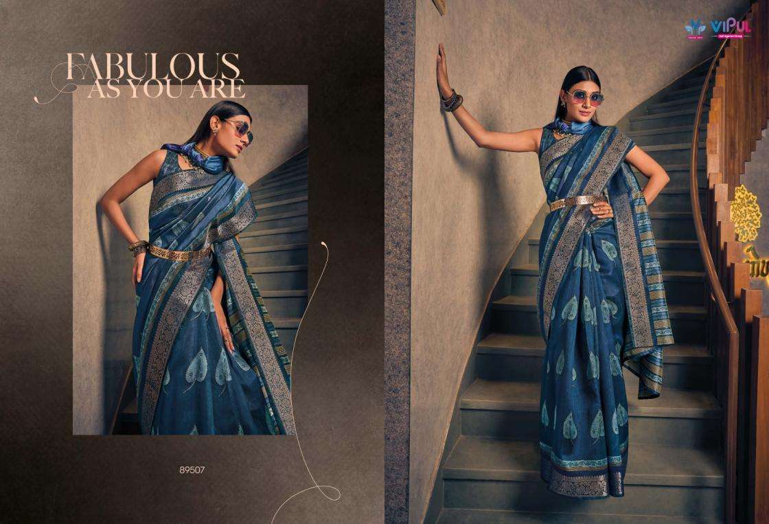 VIPUL VENUS SILK TWO TONE SILK FABRIC FANCY SAREE 