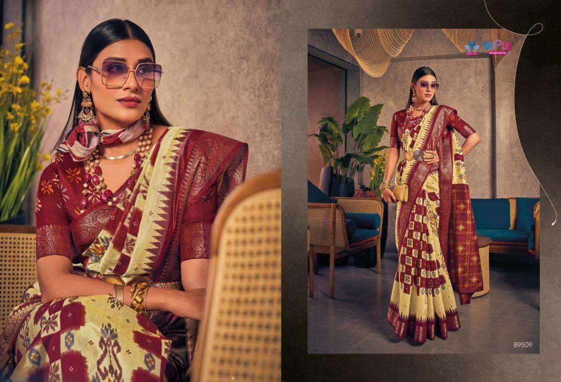 VIPUL VENUS SILK TWO TONE SILK FABRIC FANCY SAREE 