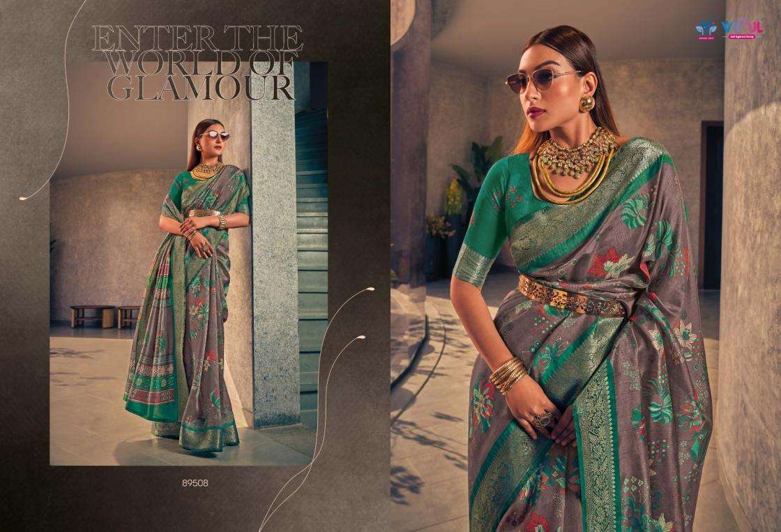 VIPUL VENUS SILK TWO TONE SILK FABRIC FANCY SAREE 