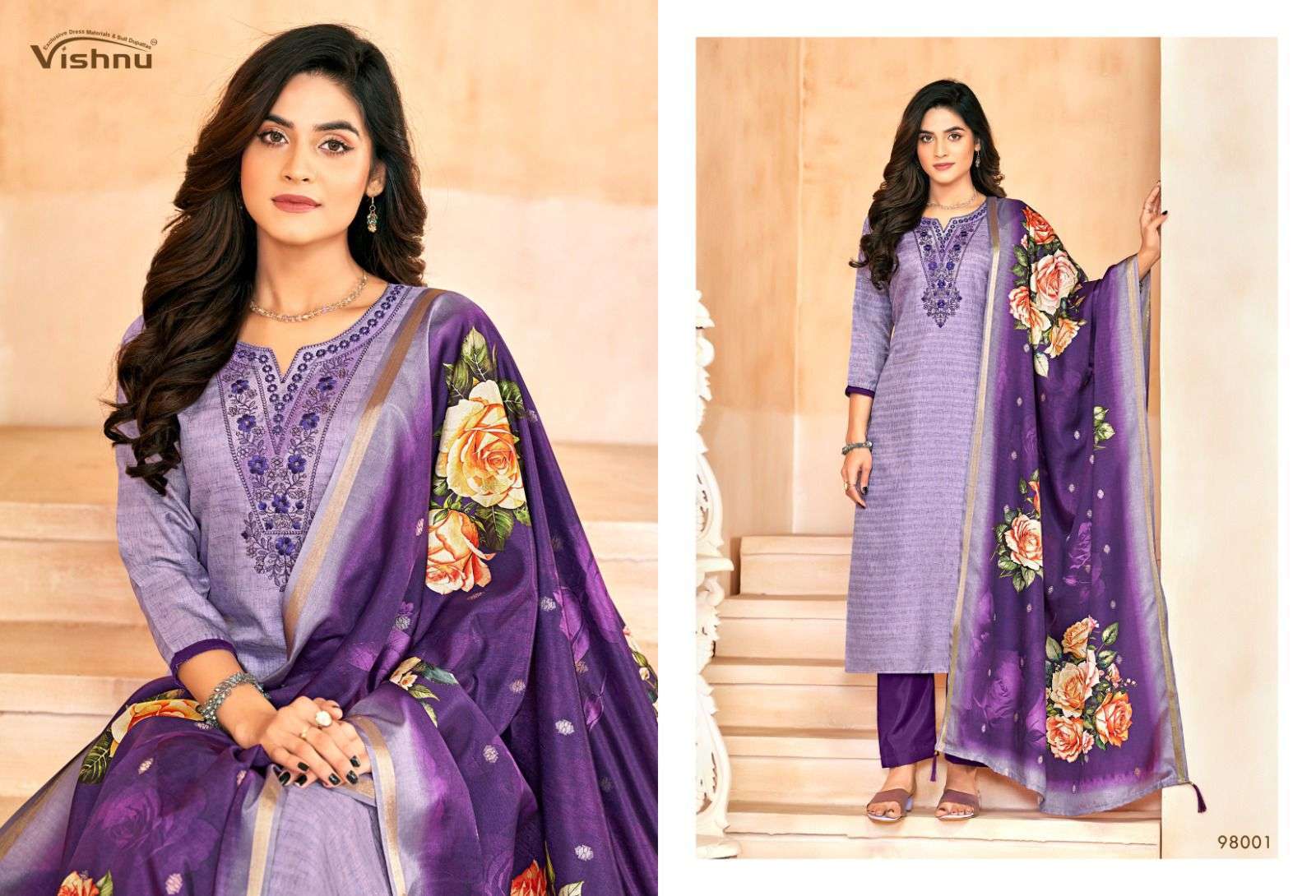 VISHNU MUSKAAN FESTIVAL DESIGNER SILK LADIES SUIT COLLECTION SHOP 