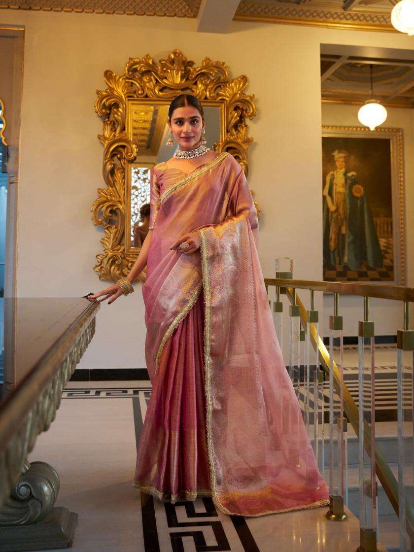 YNF 7114 RANI SA TISSUE SHIMMER BEAUTIFULLOOK SAREE 