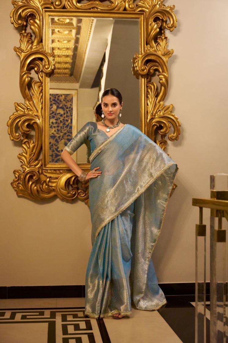 YNF 7114 RANI SA TISSUE SHIMMER BEAUTIFULLOOK SAREE 