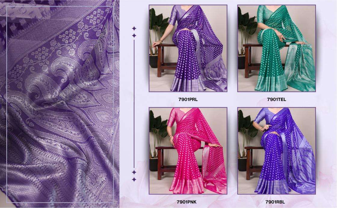 FANCY GEORGETTE SAREE COLLECTION YNF 7901
