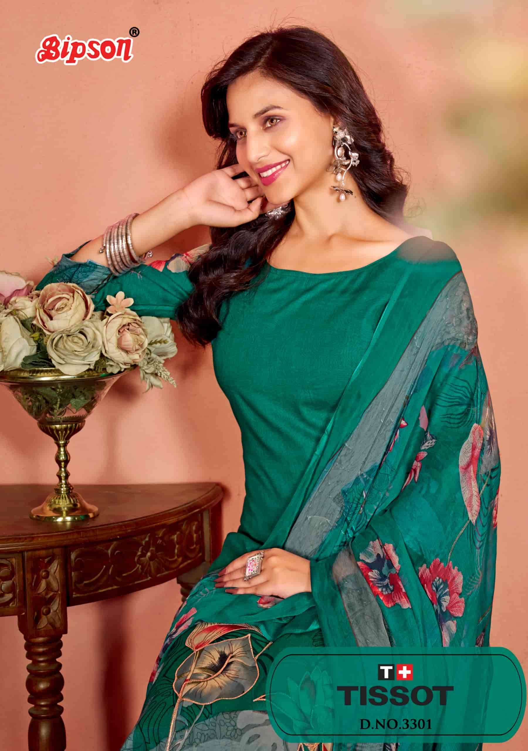 BIPSON TISSOT 3301 PURE CAMBRIC COTTON PRINT SALWAR SUIT RESELLER