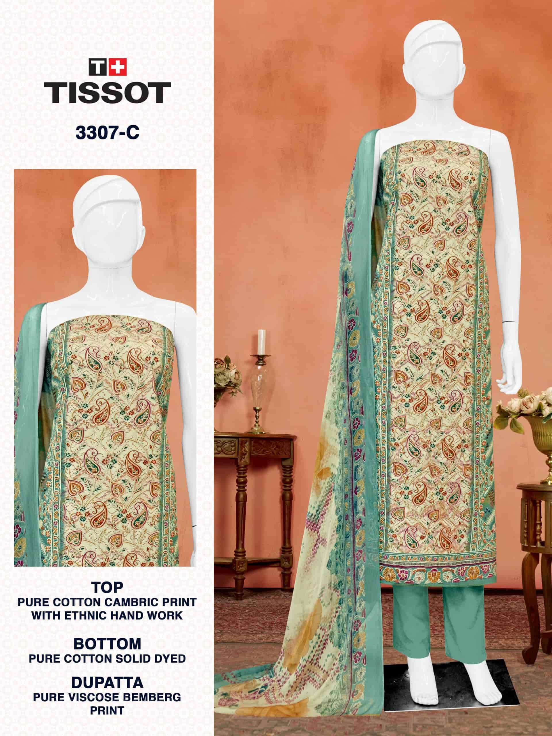 BIPSON TISSOT 3307 EXCLUSIVE BRAND COTTON PRINT SALWAR SUIT FOR PARTY WEAR 
