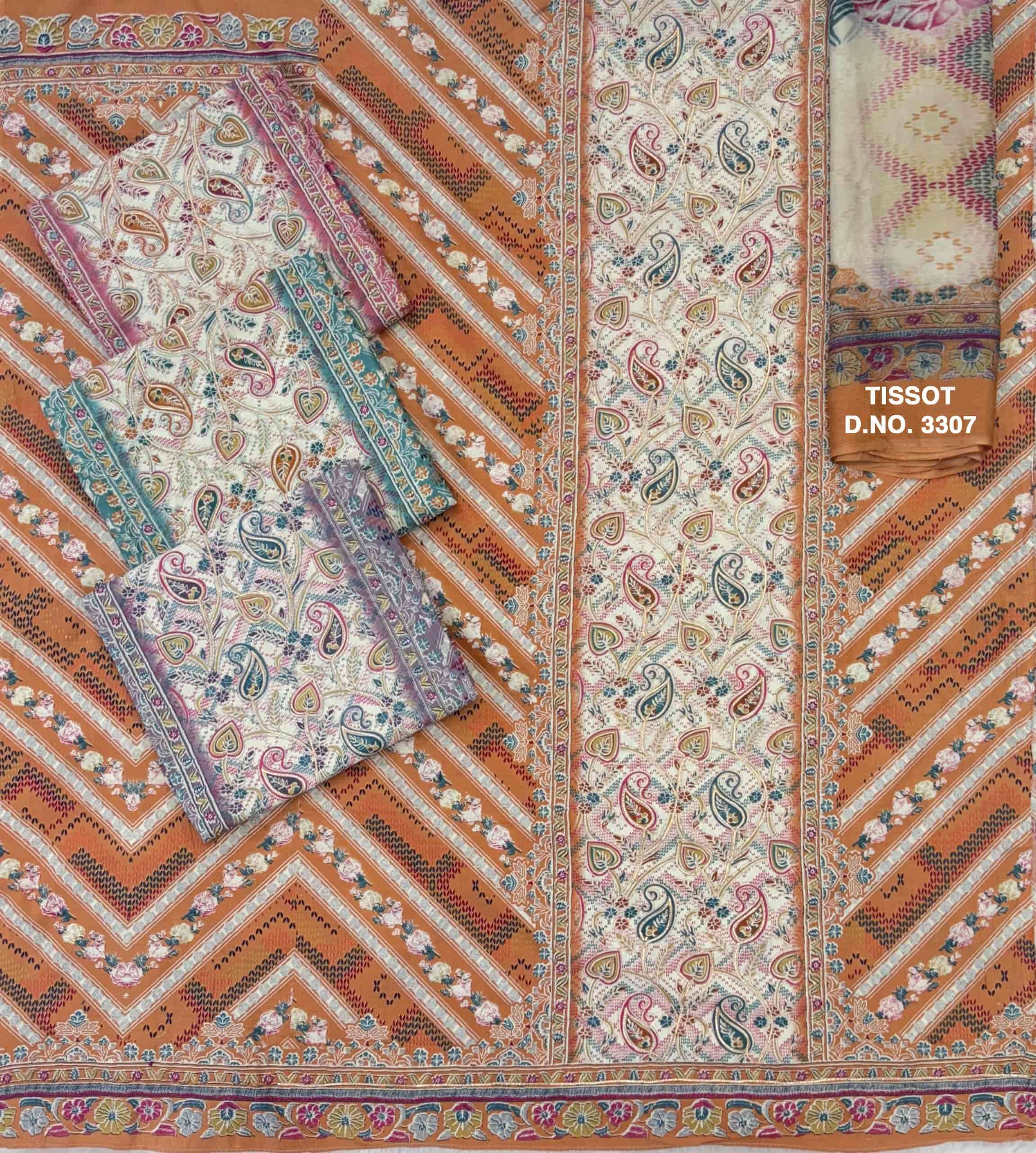 BIPSON TISSOT 3307 EXCLUSIVE BRAND COTTON PRINT SALWAR SUIT FOR PARTY WEAR 