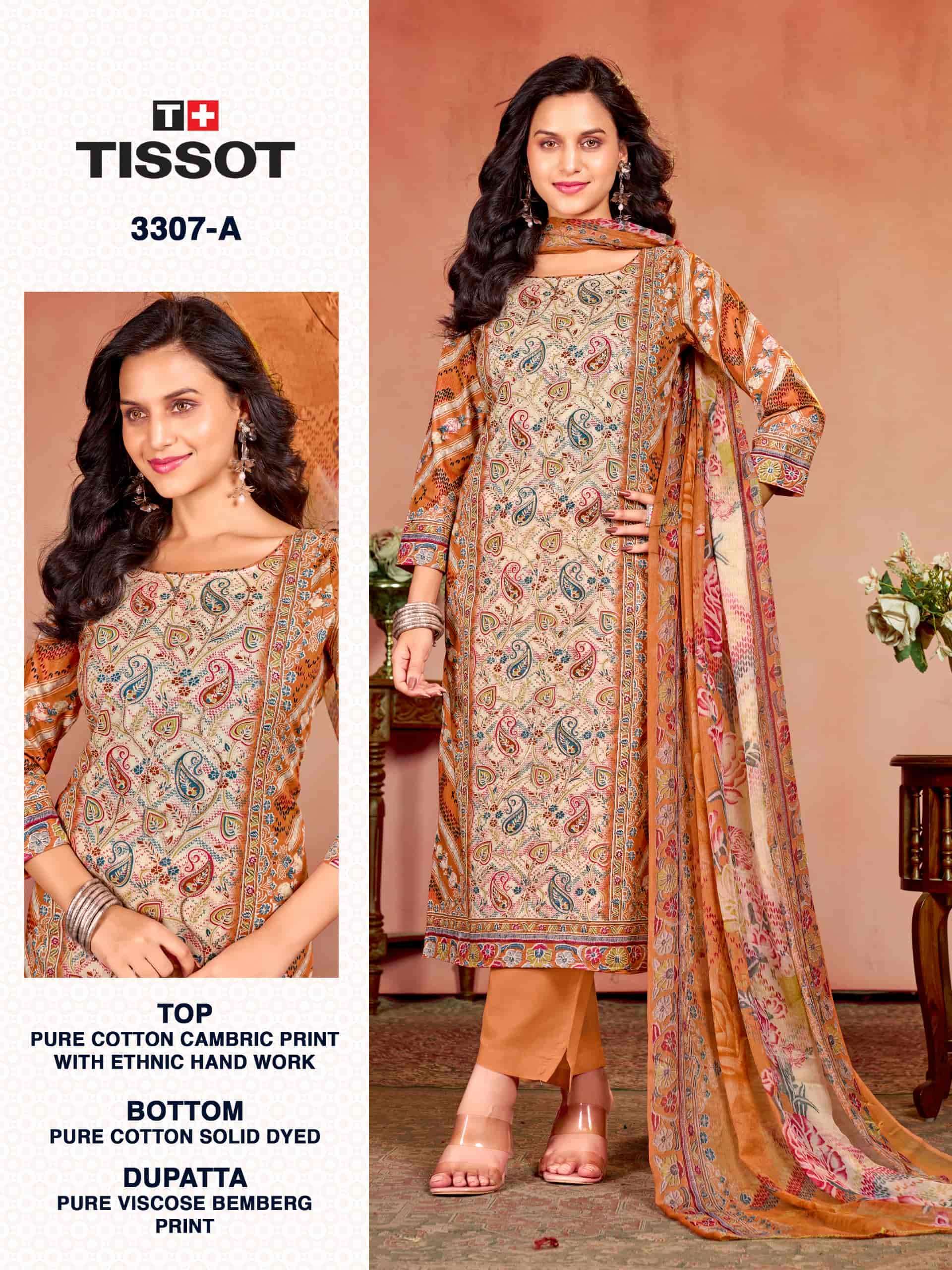 BIPSON TISSOT 3307 EXCLUSIVE BRAND COTTON PRINT SALWAR SUIT FOR PARTY WEAR 