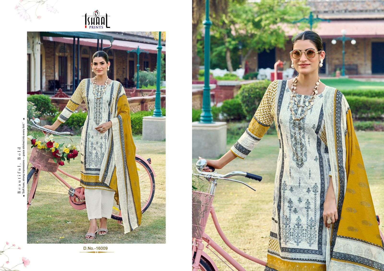 ISHAAL EMBROIDERY VOL 16 PURE LAWN COTTON DRESS CATALOG DEALER