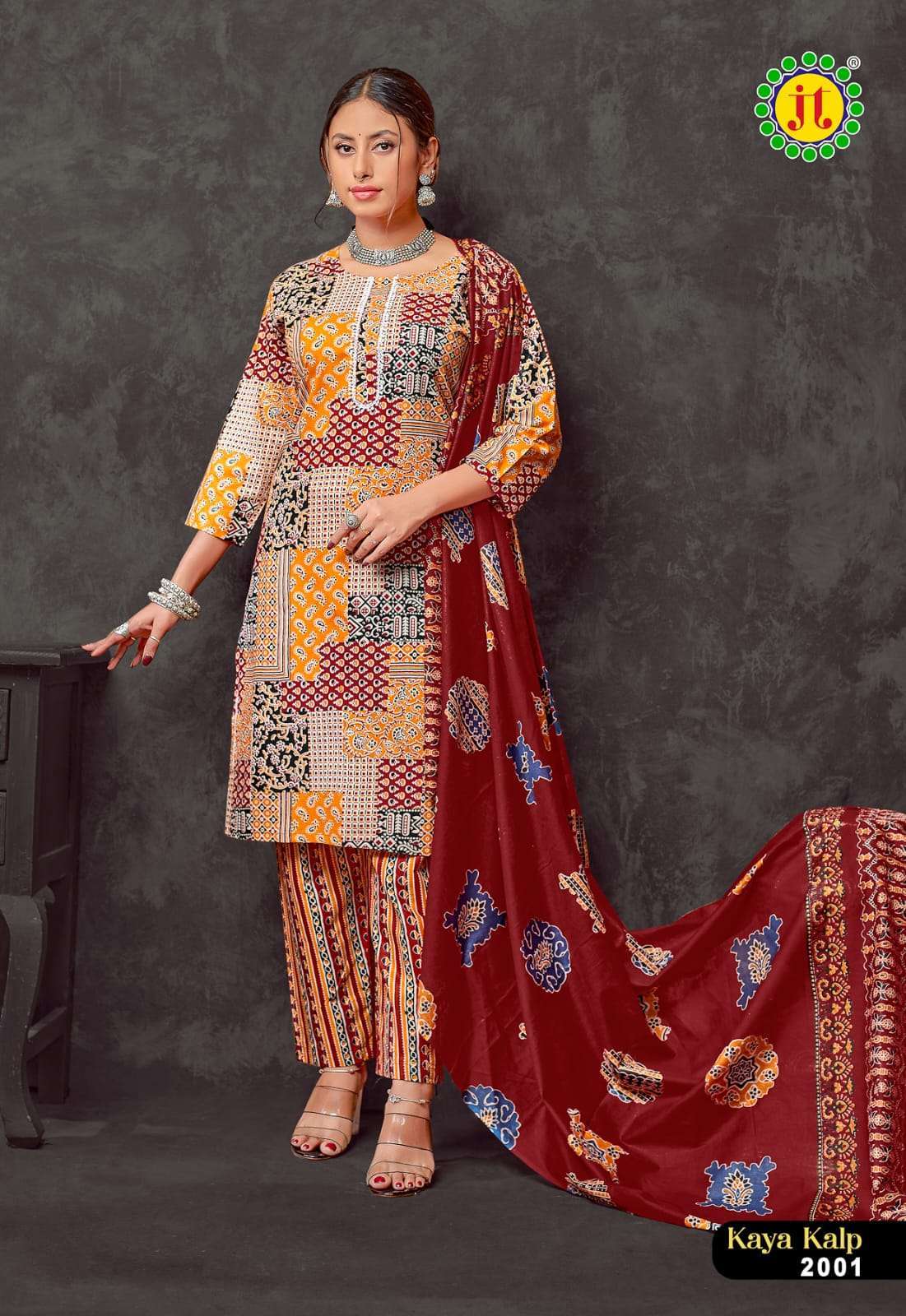 JT KAYA KALP VOL 2 COTTON KURTI PANT DUPATTA SET WHOLESALE SHOP 