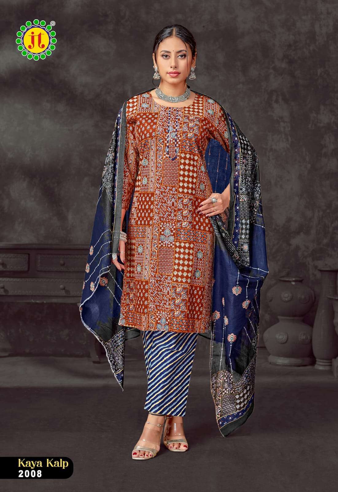 JT KAYA KALP VOL 2 COTTON KURTI PANT DUPATTA SET WHOLESALE SHOP 