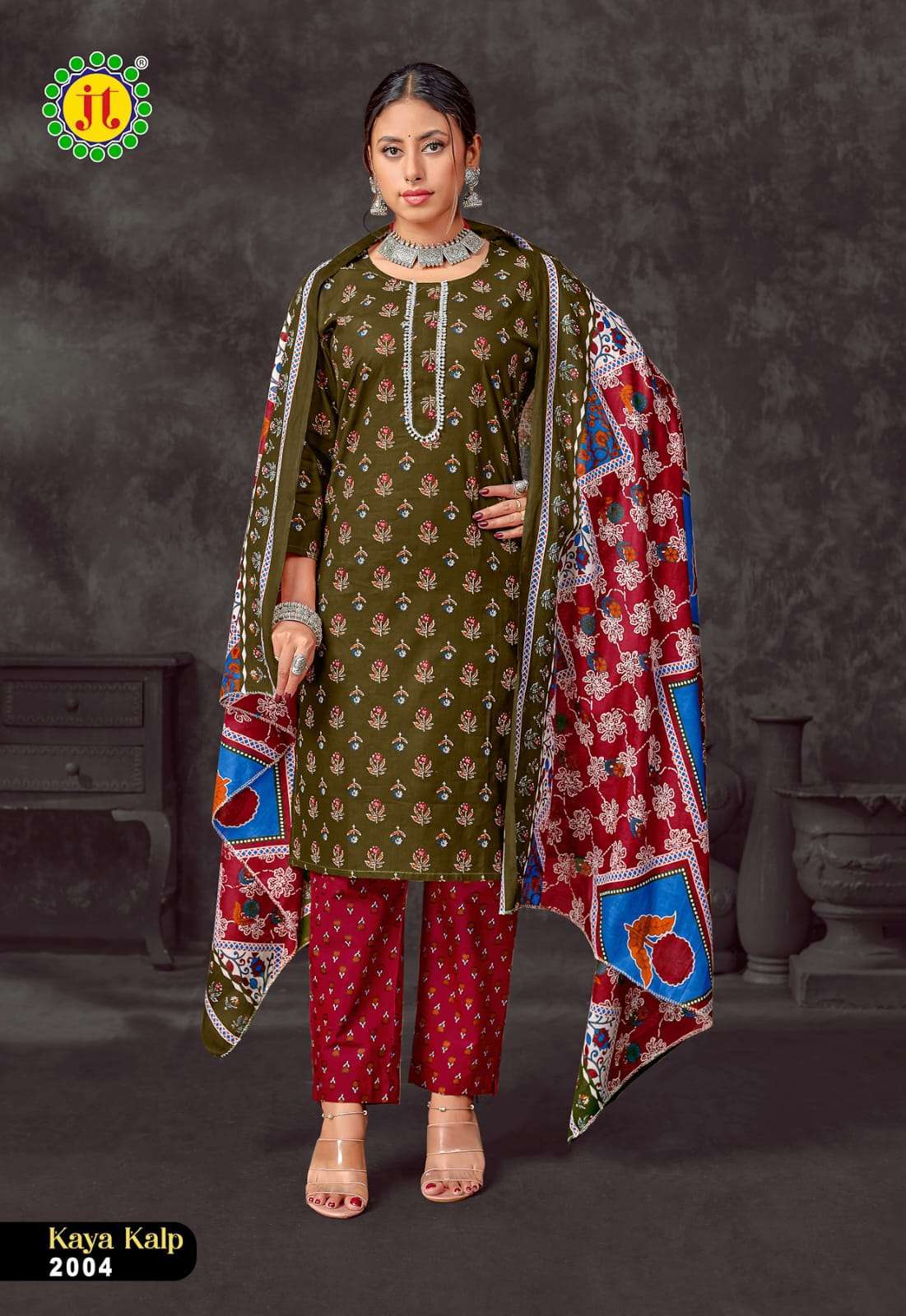 JT KAYA KALP VOL 2 COTTON KURTI PANT DUPATTA SET WHOLESALE SHOP 