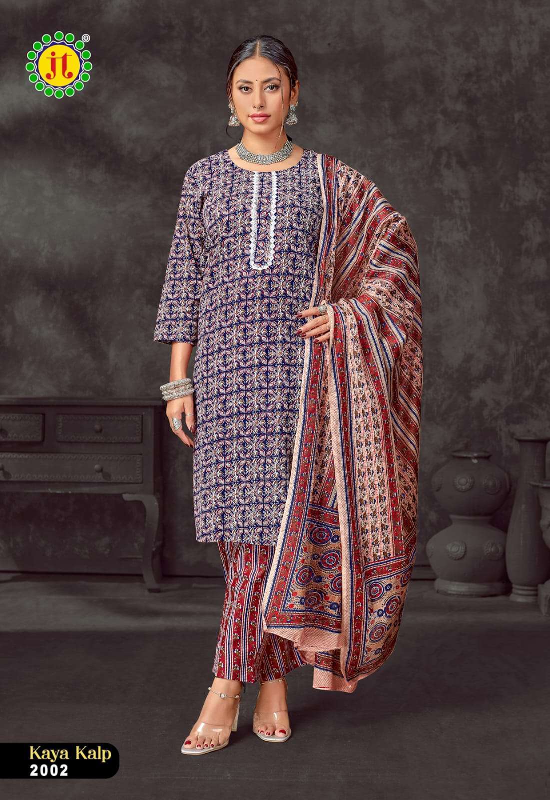 JT KAYA KALP VOL 2 COTTON KURTI PANT DUPATTA SET WHOLESALE SHOP 