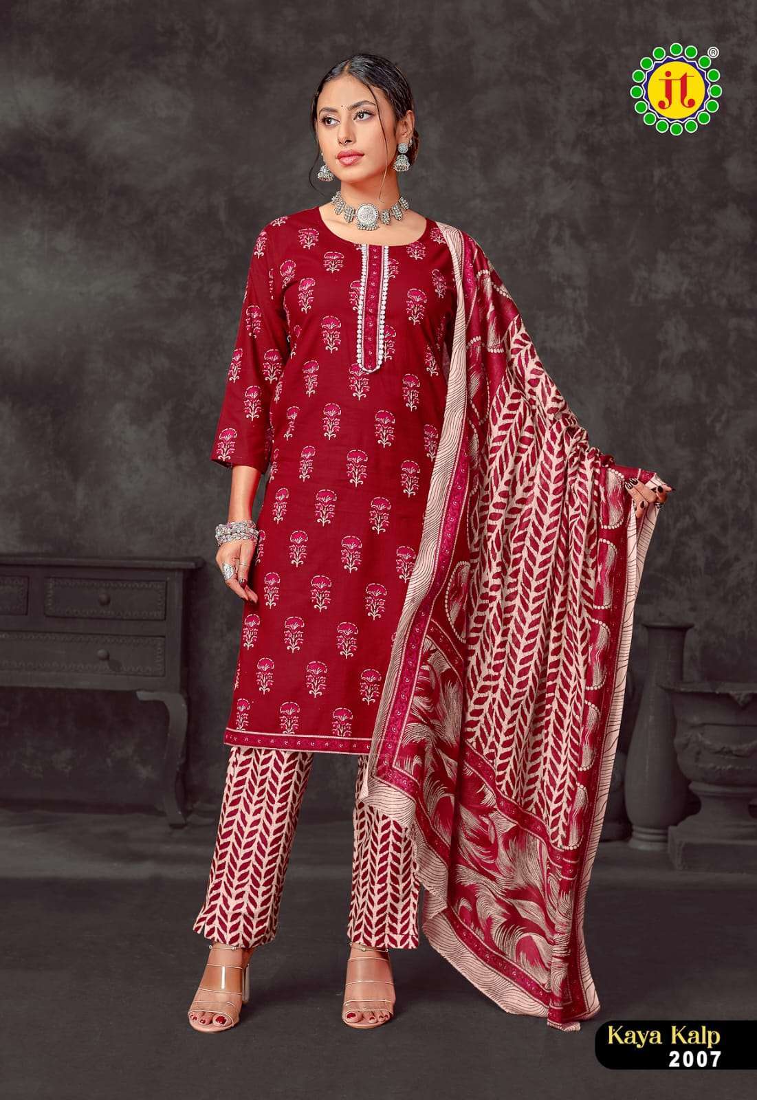 JT KAYA KALP VOL 2 COTTON KURTI PANT DUPATTA SET WHOLESALE SHOP 