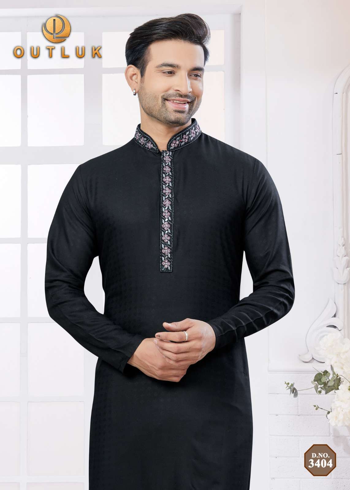 OUTLUK WEDDING COLLECTION VOL 34 NEW COTTON MENS KURT PAJAMA SUIT 
