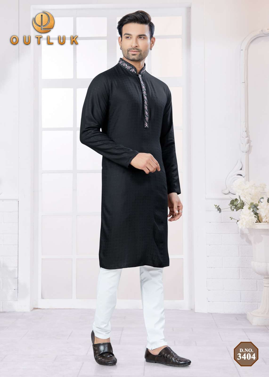 OUTLUK WEDDING COLLECTION VOL 34 NEW COTTON MENS KURT PAJAMA SUIT 