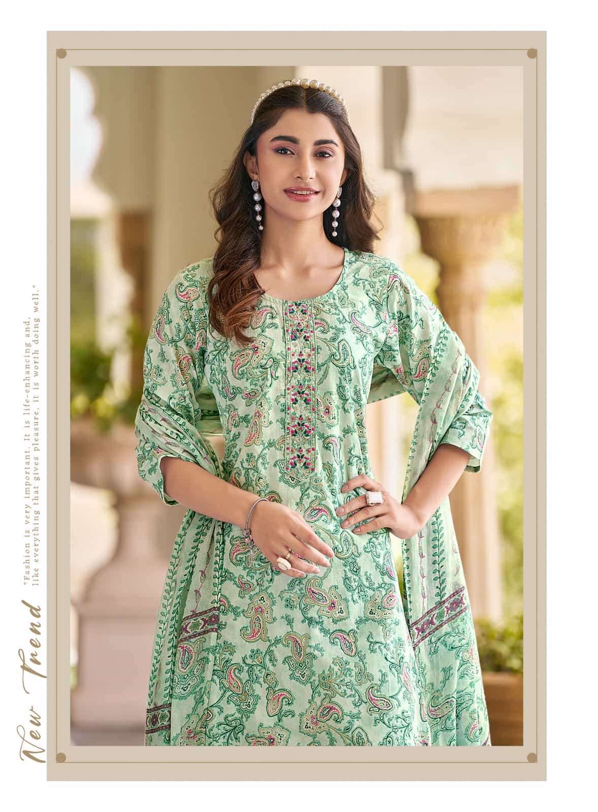 RADHIKA LIFESTYLE COTTON FAB VOL 15 COTTON STRAIGHT KURTI PANT SUIT WHOLESALE
