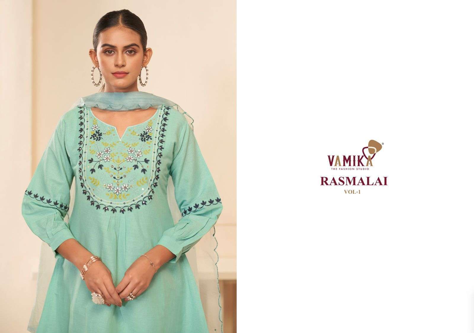 VAMIKA RASMALAI VOL 1 HIGH BRAND WOMEN COTTON SUIT FOR FESTIVAL WEAR 