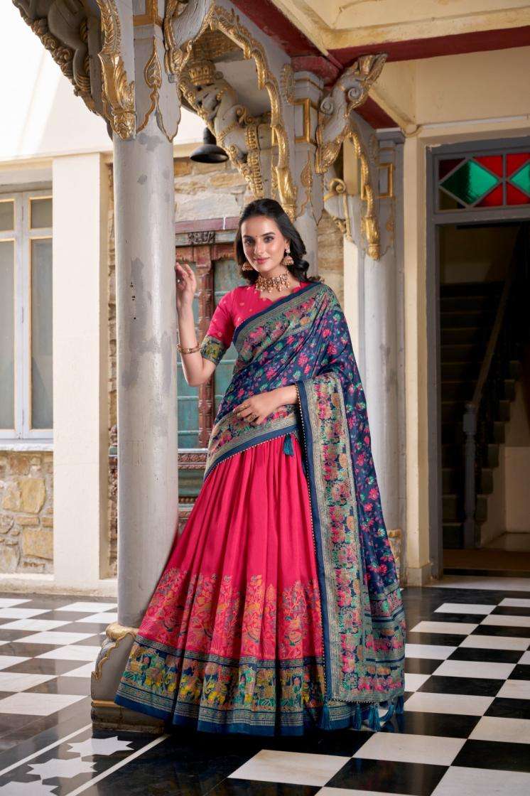 VRINDA LNB 1245 GORGEOUS LOOK SILK FABRIC FANCY LEHENGA CHOLI 