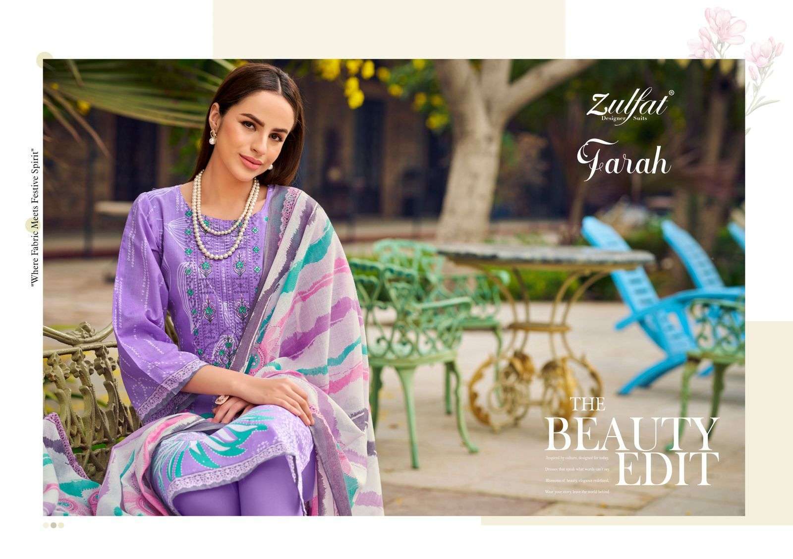 ZULFAT FARAH DESIGNER PRINT PURE COTTON SALWAR SUIT COLLECTION