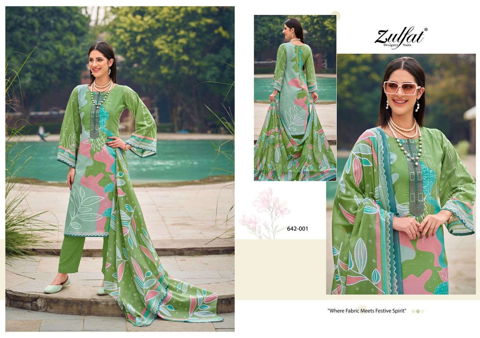 ZULFAT FARAH DESIGNER PRINT PURE COTTON SALWAR SUIT COLLECTION